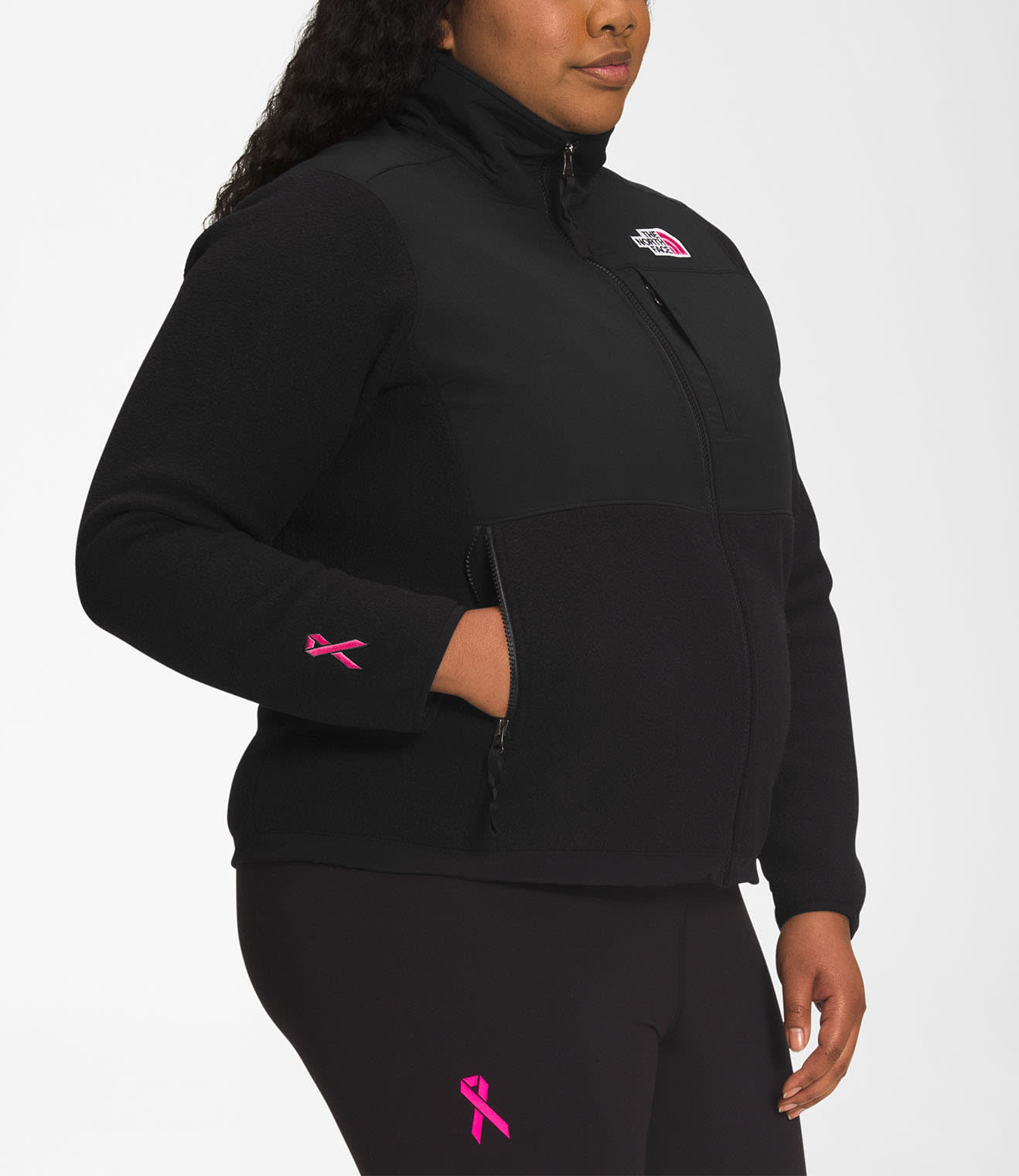 North face pink ribbon osito hotsell